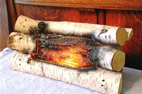 how are fake fire logs made
